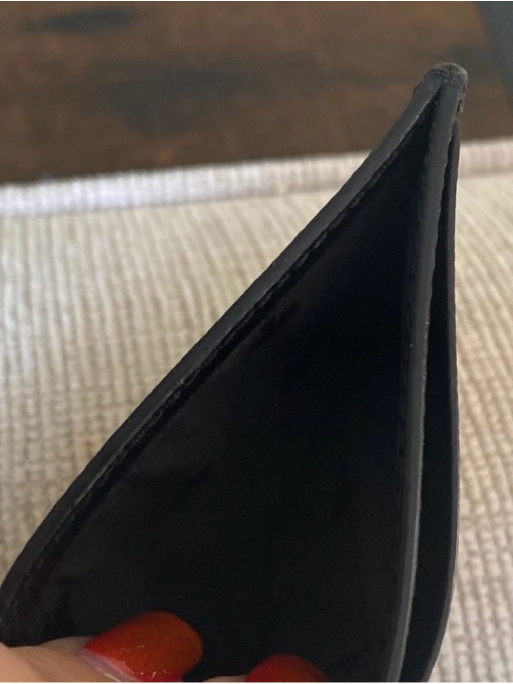 kate spade Two-Tone Beige and Black Slim Card Case - Picture 4 of 5